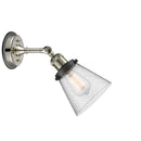 Innovations Lighting Small Cone 1 Light Sconce Part Of The Franklin Restoration Collection 203BP-PNBK-G64