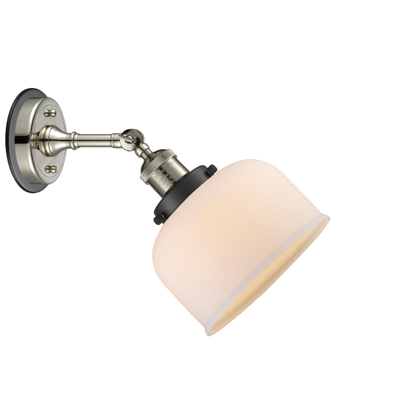 Innovations Lighting Large Bell 1 Light Sconce Part Of The Franklin Restoration Collection 203BP-PNBK-G71