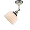 Innovations Lighting Large Bell 1 Light Sconce Part Of The Franklin Restoration Collection 203BP-PNBK-G71