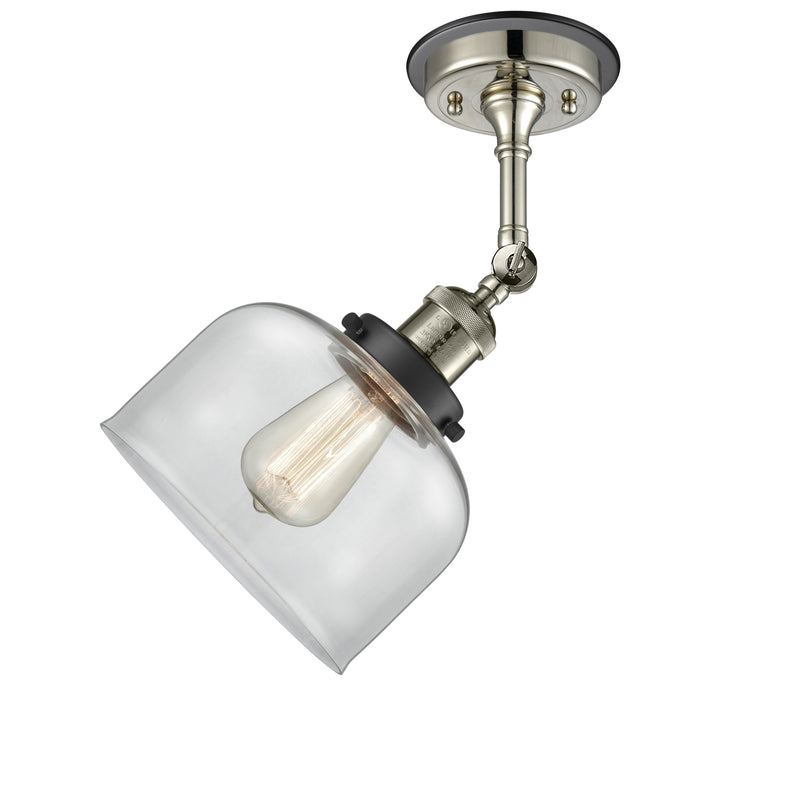 Innovations Lighting Large Bell 1 Light Sconce Part Of The Franklin Restoration Collection 203BP-PNBK-G72