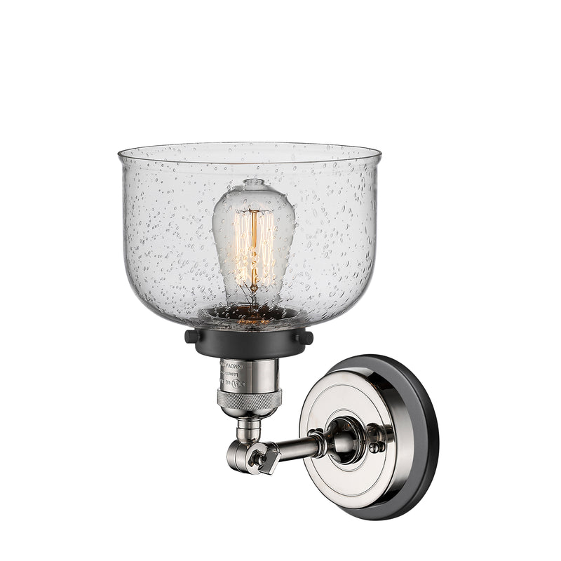 Innovations Lighting Large Bell 1 Light Sconce Part Of The Franklin Restoration Collection 203BP-PNBK-G74