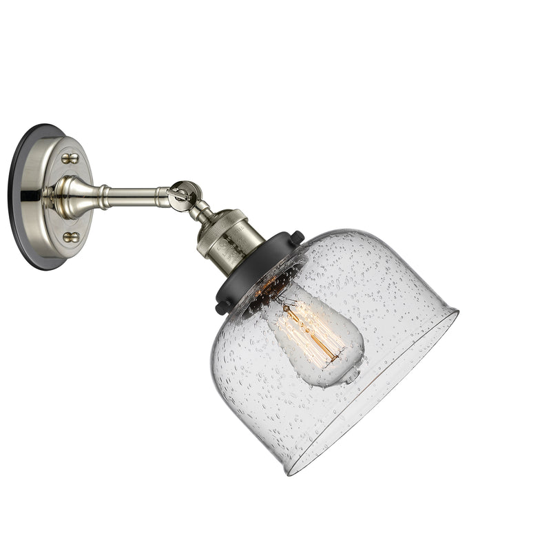 Innovations Lighting Large Bell 1 Light Sconce Part Of The Franklin Restoration Collection 203BP-PNBK-G74