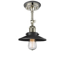 Innovations Lighting Railroad 1 Light Sconce Part Of The Franklin Restoration Collection 203BP-PNBK-M6-BK