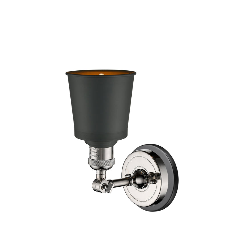 Innovations Lighting Addison 1 Light Sconce Part Of The Franklin Restoration Collection 203BP-PNBK-M9-BK