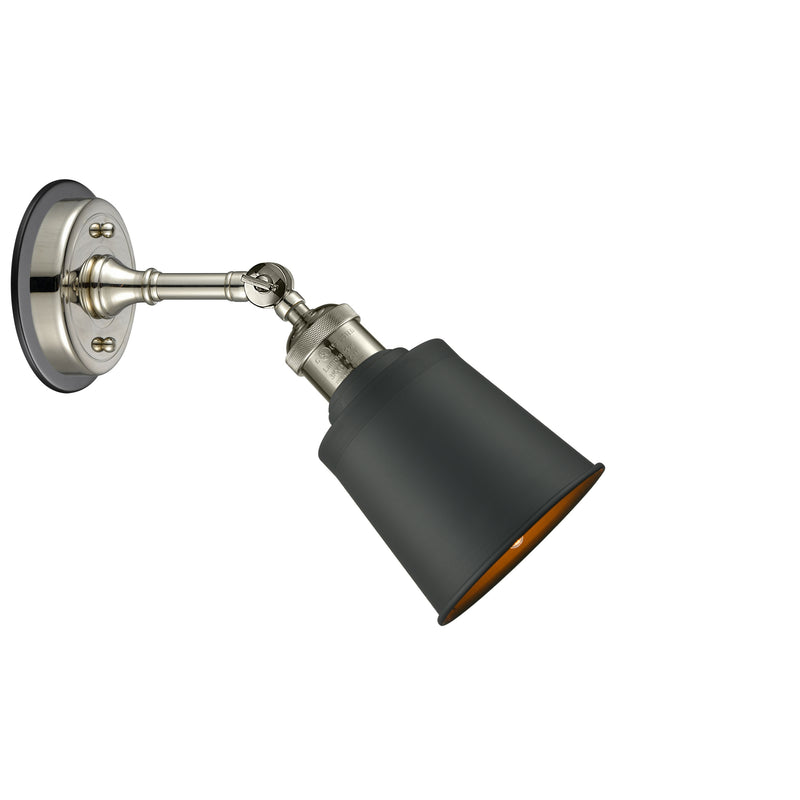 Innovations Lighting Addison 1 Light Sconce Part Of The Franklin Restoration Collection 203BP-PNBK-M9-BK