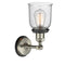 Innovations Lighting Small Bell 1 Light Sconce Part Of The Franklin Restoration Collection 203BP-SNBK-G54