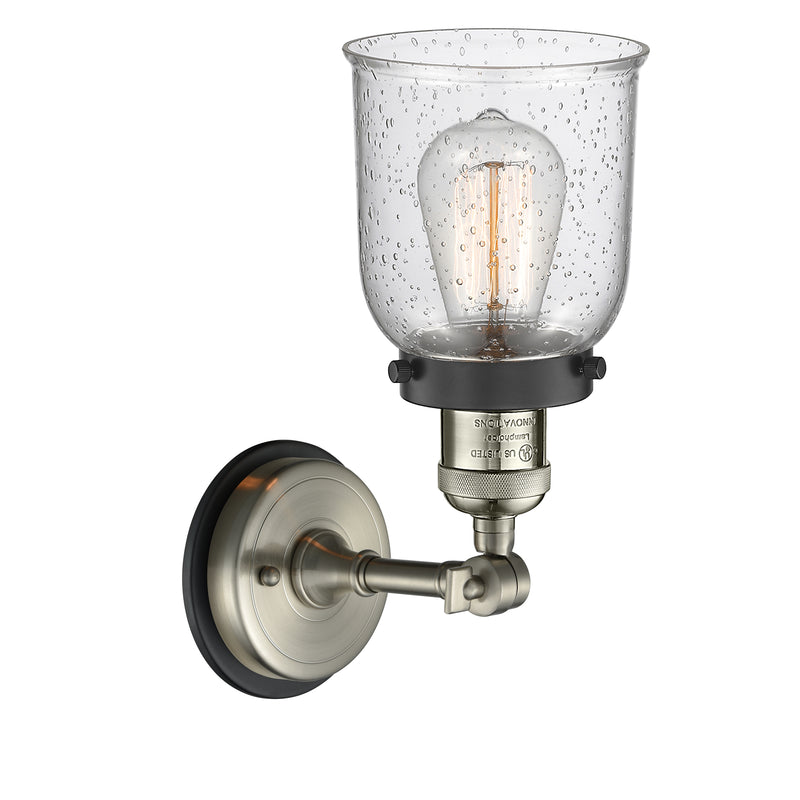 Innovations Lighting Small Bell 1 Light Sconce Part Of The Franklin Restoration Collection 203BP-SNBK-G54