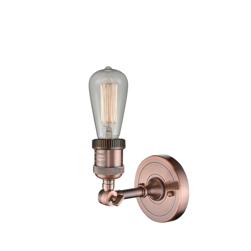 Innovations Lighting Bare Bulb 1 Light Sconce Part Of The Franklin Restoration Collection 203-AC