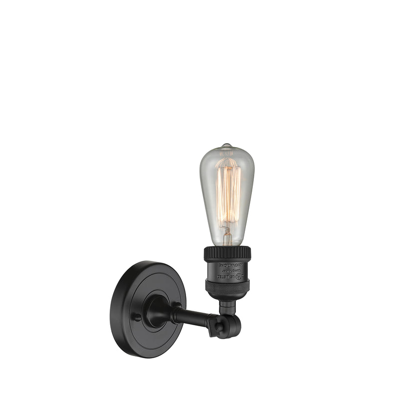 Innovations Lighting Bare Bulb 1 Light Sconce Part Of The Franklin Restoration Collection 203-BK-LED