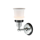 Innovations Lighting Small Canton 1 Light Mixed Metals Sconce Part Of The Franklin Restoration Collection 203PC-BPBK-HRBK-G181S
