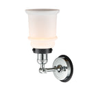 Innovations Lighting Canton 1 Light Mixed Metals Sconce Part Of The Franklin Restoration Collection 203PC-BPBK-HRBK-G181