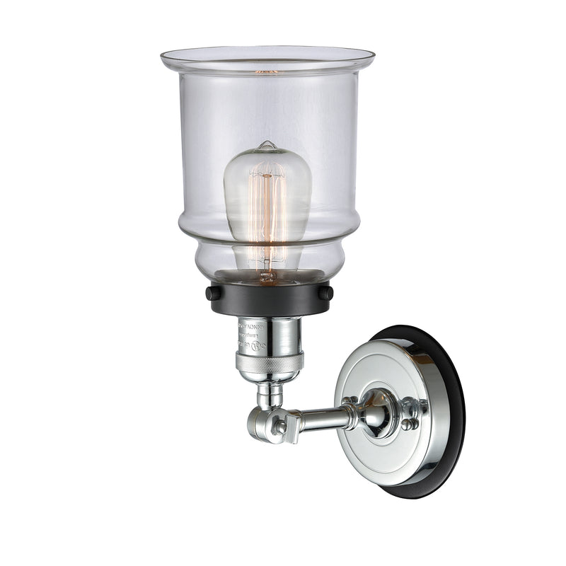 Innovations Lighting Canton 1 Light Mixed Metals Sconce Part Of The Franklin Restoration Collection 203PC-BPBK-HRBK-G182