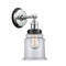 Canton Sconce shown in the Polished Chrome finish with a Clear shade