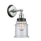 Canton Sconce shown in the Polished Chrome finish with a Seedy shade