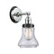 Bellmont Sconce shown in the Polished Chrome finish with a Clear shade
