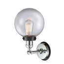 Innovations Lighting Beacon 1 Light 8" Sconce 203PC-BPBK-HRBK-G202-8