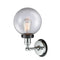 Innovations Lighting Beacon 1 Light 8" Sconce 203PC-BPBK-HRBK-G202-8