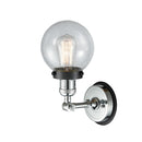 Innovations Lighting Beacon 1 Light 6" Sconce 203PC-BPBK-HRBK-G204-6