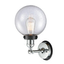 Innovations Lighting Beacon 1 Light 8" Sconce 203PC-BPBK-HRBK-G204-8