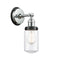 Dover Sconce shown in the Polished Chrome finish with a Clear shade