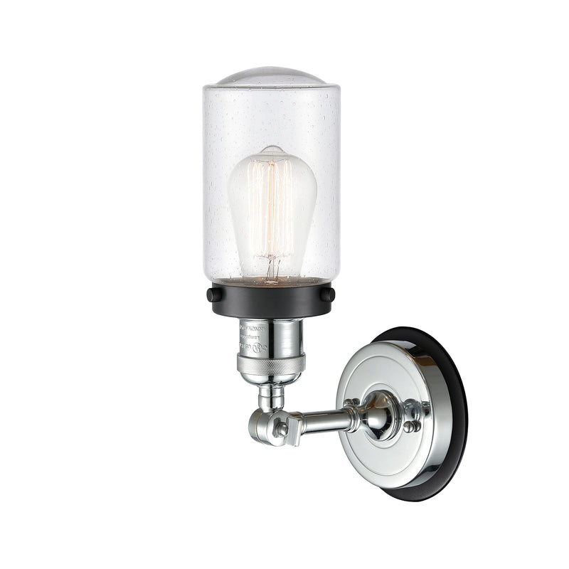 Innovations Lighting Dover 1 Light Mixed Metals Sconce Part Of The Franklin Restoration Collection 203PC-BPBK-HRBK-G314