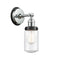 Dover Sconce shown in the Polished Chrome finish with a Seedy shade