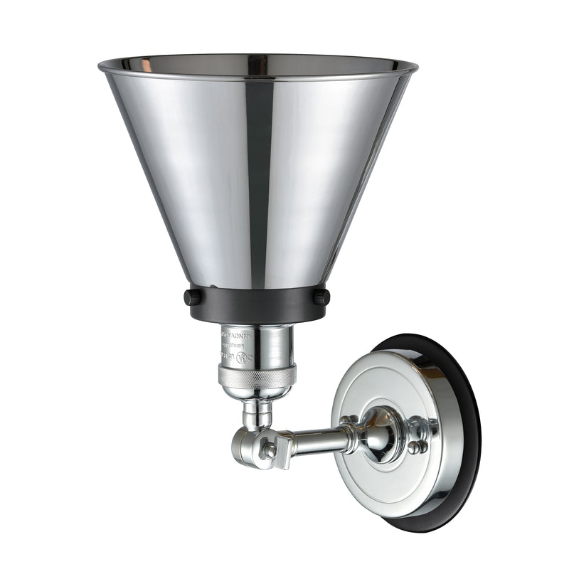 Innovations Lighting Appalachian 1 Light Mixed Metals Sconce Part Of The Franklin Restoration Collection 203PC-BPBK-HRBK-M13-PC