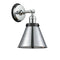 Appalachian Sconce shown in the Polished Chrome finish with a Polished Chrome shade