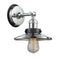Railroad Sconce shown in the Polished Chrome finish with a Antique Copper shade