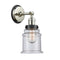 Canton Sconce shown in the Polished Nickel finish with a Seedy shade