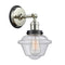 Oxford Sconce shown in the Polished Nickel finish with a Seedy shade