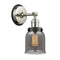 Bell Sconce shown in the Polished Nickel finish with a Plated Smoke shade