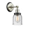 Bell Sconce shown in the Polished Nickel finish with a Seedy shade