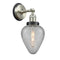 Geneseo Sconce shown in the Brushed Satin Nickel finish with a Clear Crackled shade