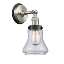 Bellmont Sconce shown in the Brushed Satin Nickel finish with a Clear shade