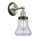 Bellmont Sconce shown in the Brushed Satin Nickel finish with a Clear shade
