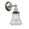 Bellmont Sconce shown in the Brushed Satin Nickel finish with a Seedy shade