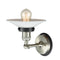 Innovations Lighting Halophane 1 Light Mixed Metals Sconce Part Of The Franklin Restoration Collection 203SN-BPBK-HRBK-G1
