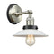 Halophane Sconce shown in the Brushed Satin Nickel finish with a Matte White Halophane shade