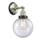 Beacon Sconce shown in the Brushed Satin Nickel finish with a Seedy shade