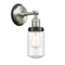 Dover Sconce shown in the Brushed Satin Nickel finish with a Seedy shade