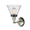 Innovations Lighting Large Cone 1 Light Mixed Metals Sconce Part Of The Franklin Restoration Collection 203SN-BPBK-HRBK-G44