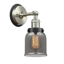 Bell Sconce shown in the Brushed Satin Nickel finish with a Plated Smoke shade