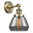 Innovations Lighting Fulton 1 Light 7" Sconce with Switch 203SW-AB-G173-LED