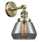 Innovations Lighting Fulton 1 Light 7" Sconce with Switch 203SW-AB-G173-LED