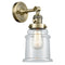 Innovations Lighting Canton 1 Light 6.5" Sconce with Switch 203SW-AB-G182-LED