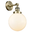 Innovations Lighting Beacon 1 Light 8" Sconce with Switch 203SW-AB-G201-8-LED
