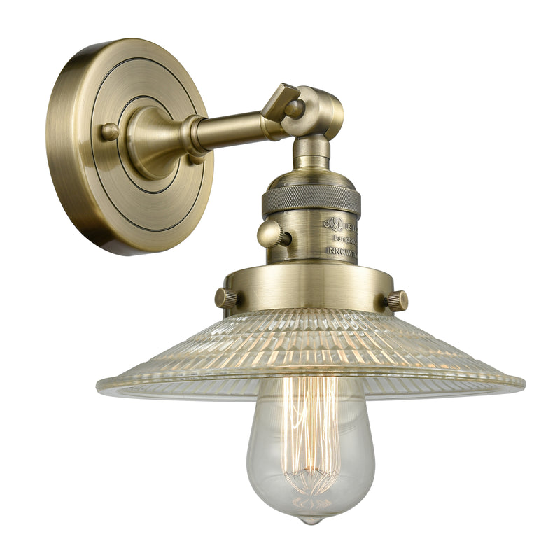 Innovations Lighting Halophane 1 Light 8.5" Sconce with Switch 203SW-AB-G2-LED