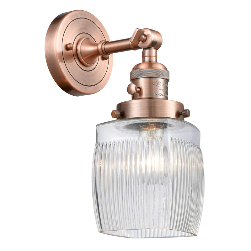 Innovations Lighting Colton 1 Light 5.5" Sconce With Switch 203SW-AC-G302