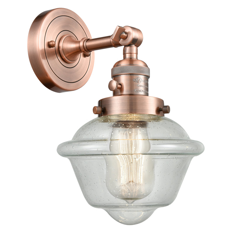 Innovations Lighting Oxford 1 Light 7.5" Sconce With Switch 203SW-AC-G534